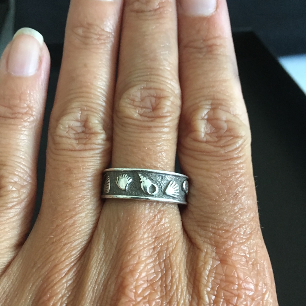 Beachy Silver Ring.